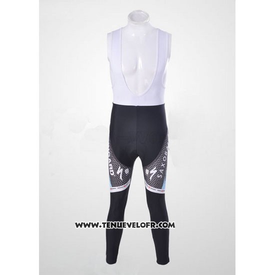 2011 Maillot Ciclismo Saxo Bank Bleu Clair Manches Longues et Cuissard